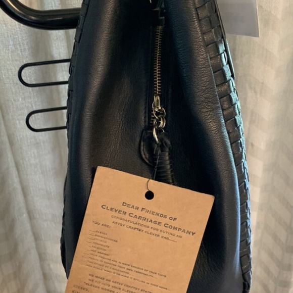 CLEVER CARRIAGE CASABLANCA HANDBRAIDED STUNNING PURSE $425 RETAIL NEW W/ BAG - Picture 8 of 8